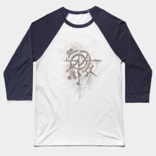 Ghostly Steampunk Motif Baseball T-Shirt